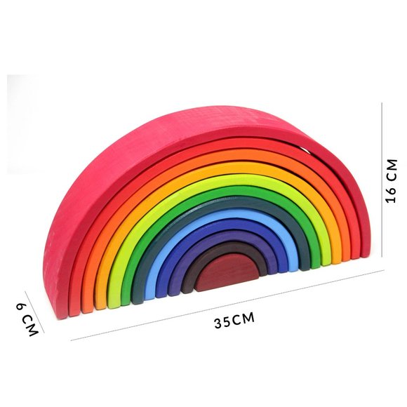 Greenwalnut's Large Rainbow Stacker Bundle, Rainbow Stacker ,Dolls , Semi Circle - Picture 4 of 11